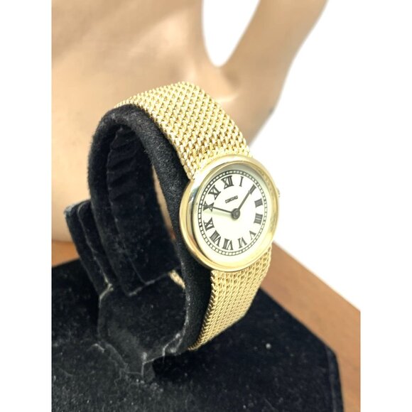 Concord Women\'s Watch 14k Yellow Gold Roman Dial Vintage Swiss Hand Wind 21mm main image 9